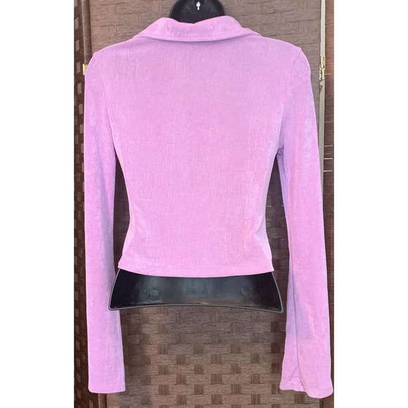 Flared Long Sleeve Button Down Shirt- Size Medium - Picture 2 of 3